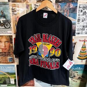 1990 Portland Trail Blazers Nba TShirt